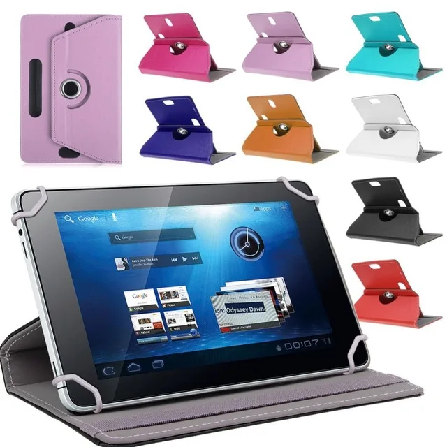 

For 7" Explay sQuad 7.82 3G 360 Degree Rotating Universal Tablet PU Leather Cover Case Free Shipping +Pen