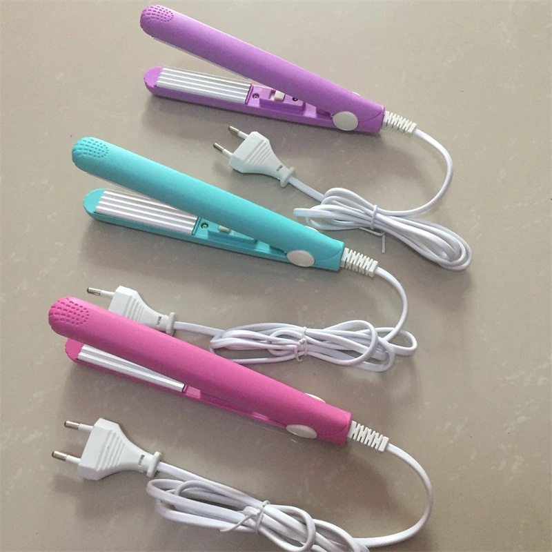 2020 New Mini Curls Hair Straightening Iron Pink Ceramic Curling Iron Corrugate Hair Iron Styling Tools Volume Hair Curler Eu Straightening Iron Corrugated Hairhair Straightener Iron Aliexpress