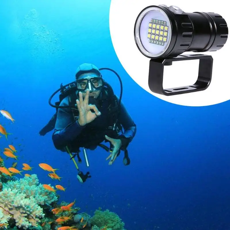 

Portable Diving Underwater Light Torch 20XM L2 LED Video Camera Photography Light Fill Lamp Lantern Torch Flashlight Waterproof