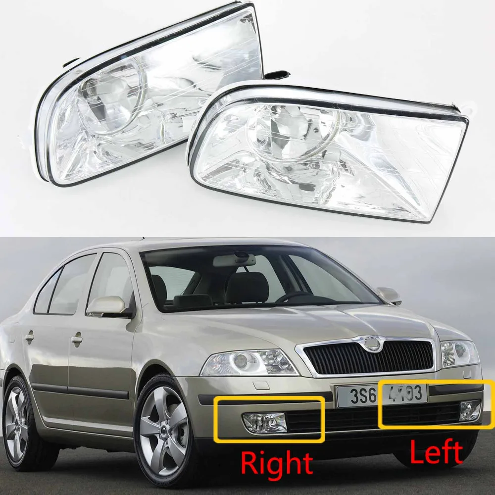 online Para Skoda Octavia Combi A5 MK2 Sedan 2004 2005 2006 2007 2008 Carro styling Frente Halogênio Luz de Nevoeiro Nevoeiro lâmpadas de luz com Luz