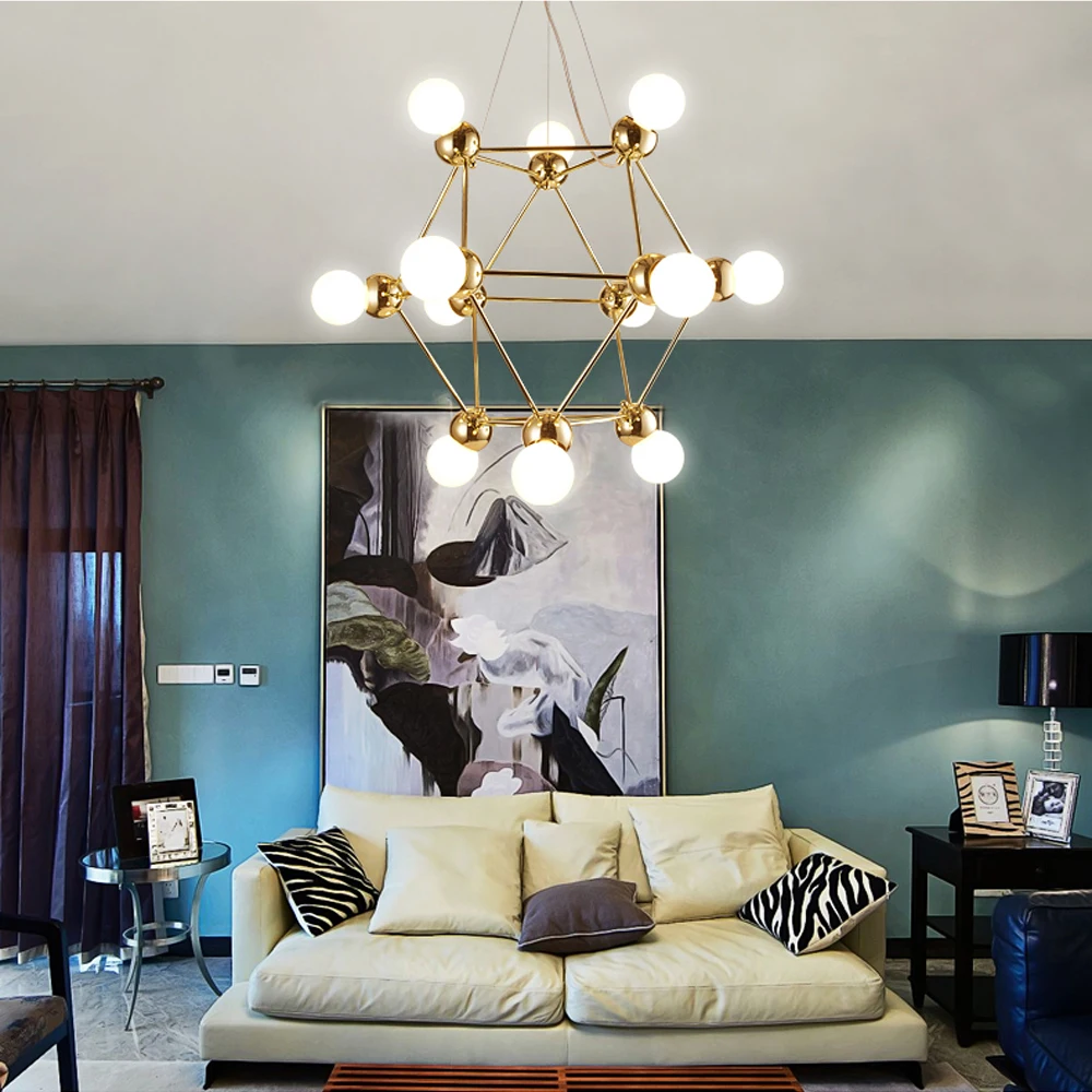 

led e27 Nordic Glass Iron Geometry LED Lamp LED Light.Pendant Lights.Pendant Lamp.Pendant light For Dinning Room Foyer