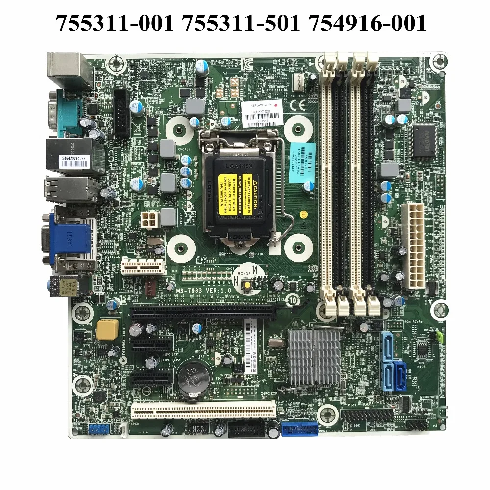 SZWXZY For HP Pro 490 G1 G2 Desktop Motherboard H97 LGA1150 DDR3 MS-7933 V1.0 755311-001 755311-501 754916-001 100% Working | Компьютеры и