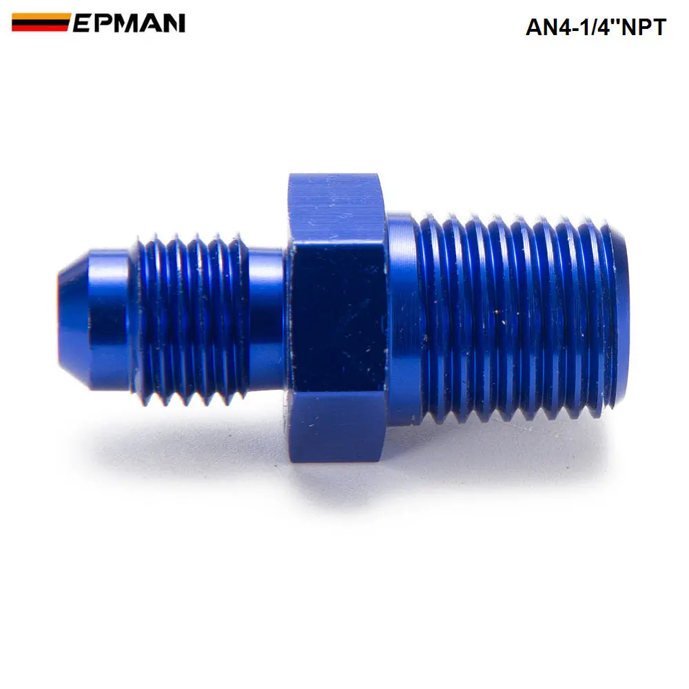10 шт./лот 4AN 4 AN штырьковый переходник 1/4 ''NPT прямой на трубную резьбу адаптер