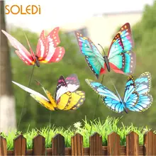 3D творческий красивая бабочка садовый декор садовое украшение для сада садовые украшения газона украшение Прямая