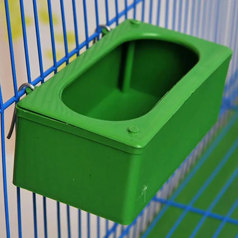 Pet Birds Hanging Feeding Trough Food Water Bowl Feeding Splash proof