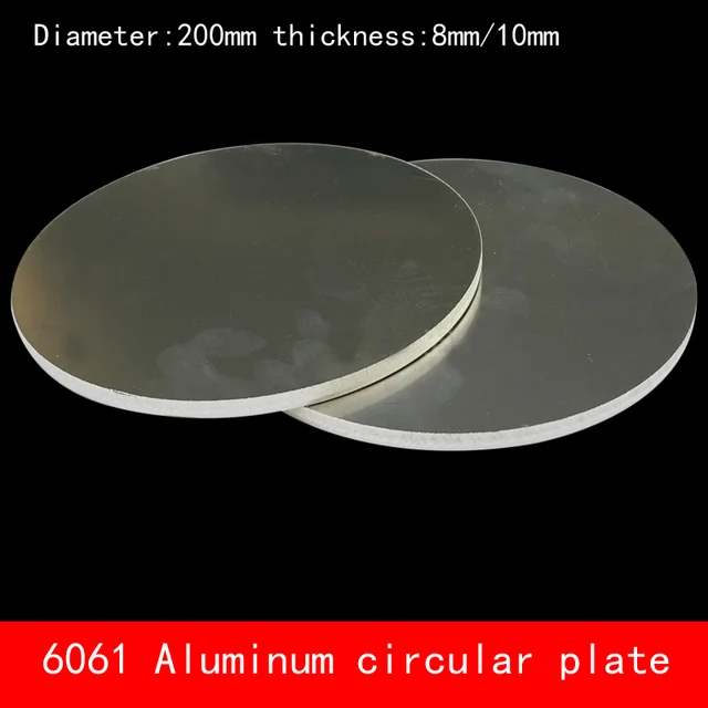 Diameter 200mm*8mm 10mm circular round Aluminum plate 8mm 10mm