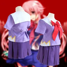 El diario de futuro mirai nikki gasai yuno cosplay disfraces cosplay coat + dress anime