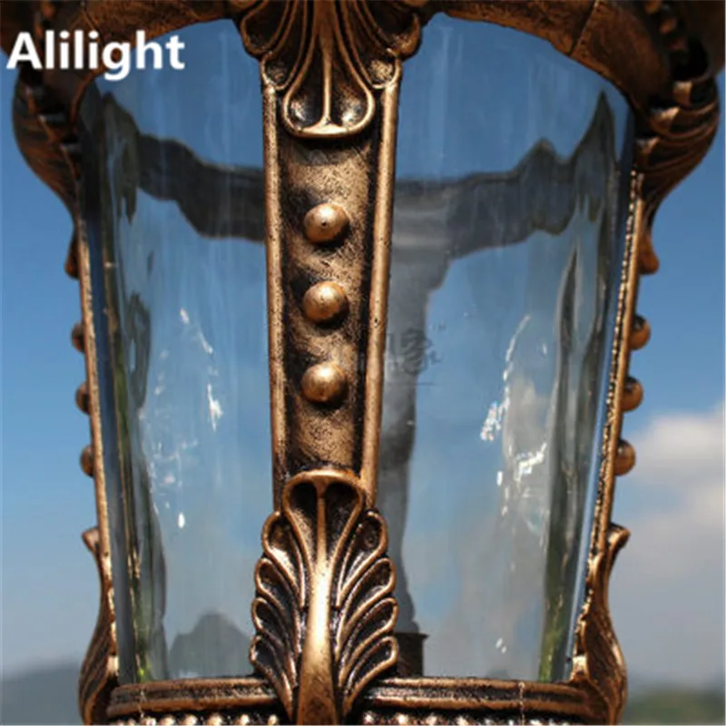 Современное алюминиевое стекло классическое Наружное освещение пост садовые фонари Focos Led 220v наружный парк дорожная лампа ландшафтный свет