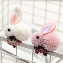 Милый Пасхальный кролик дизайн резинки для волос Войлок трехмерные плюшевые уши кролика зажим для головы для детей девочек товары для пасхи