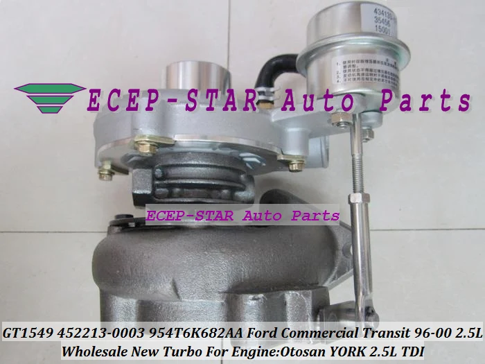 GT1549 452213-5003S 452213-0001 452213-0003 954T6K682AA Turbo Turbocharger For Ford Commercial Vehicle Transit van Otosan YORK 1997-00 2.5L TDI (3)
