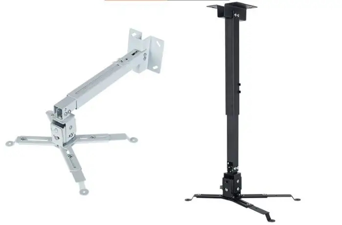 43-65cm Retractable Projector Ceiling Mount Bracket, steel material for Hotels, airports, ktv, cinemas, schools, offices, homes