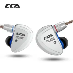 Новый CCA C16 8BA единиц в ухо Металлические Наушники Hi-Fi гарнитура съемные наушники с отдельным 2PIN кабель c10 C04