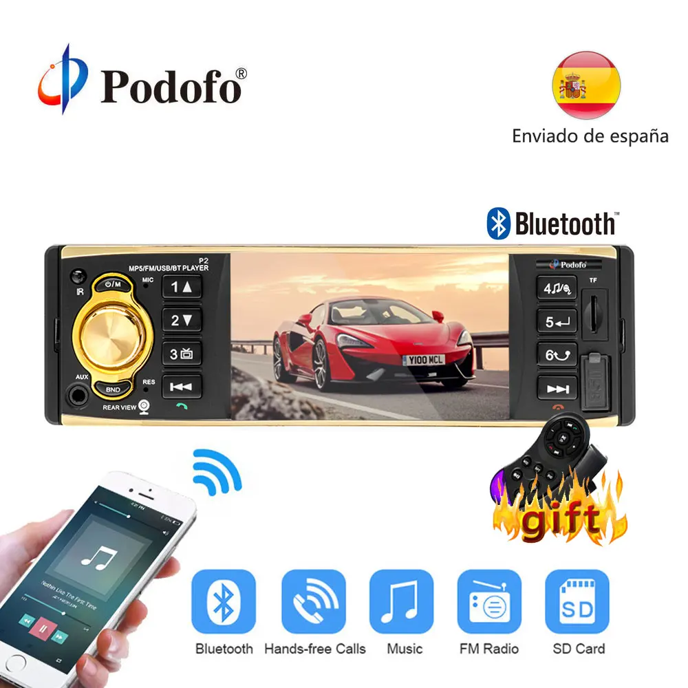 Podofo 1 Din font b Car b font font b Radio b font 4 TFT Screen