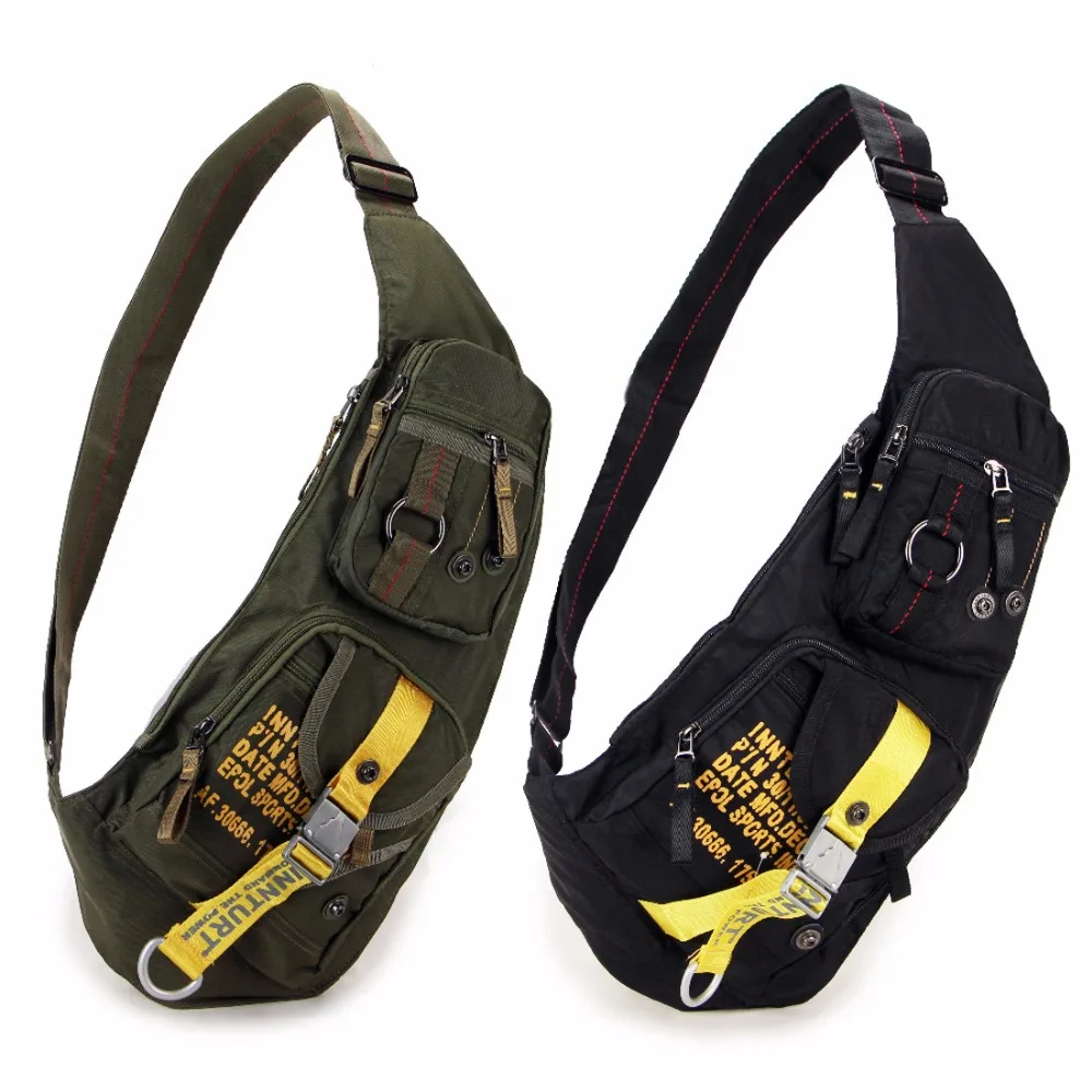 High Quality Nylon Men Cross Body Messenger Shoulder Bag Military Assault Male Sling Knapsack Chest
