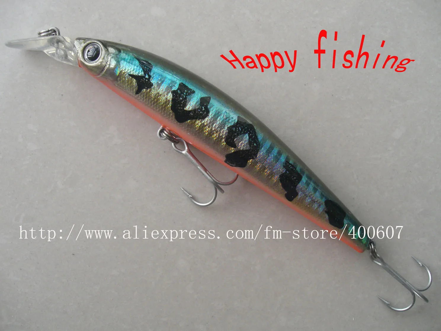 Japanese Style Bass Terminator Minnow hard bait Fishing Lure M125Fwith