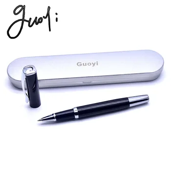 

Guoyi A114 Steel shell gel pen 50pc/lot Metal high-end business office gifts and corporate logo customization signature pen