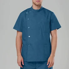 Больницы и зубная клиника Женский Мужской доктор короткий рукав хирургическая форма изоляции платье скраб набор, медсестра спецодежда медицинская к