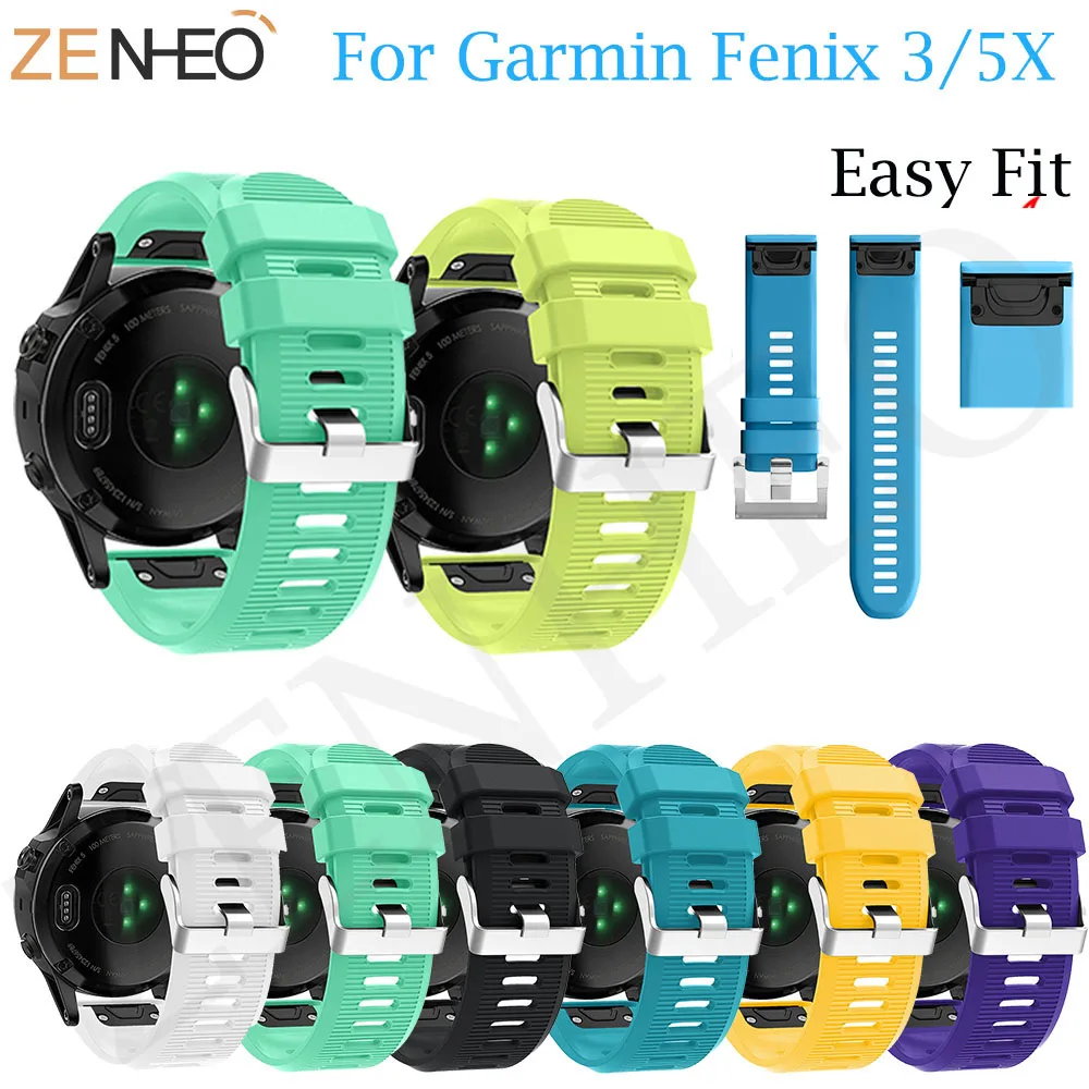 Мягкий силиконовый ремешок для Garmin Fenix 3/Fenix 3 HR браслет 5X модный часов|Ремешки