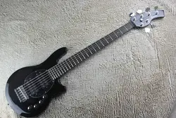 Бесплатная доставка Лидер продаж высокое качество Musicman Бонго 6hh матовый черный активные звукосниматели 6 строка электрический бас Гитары с