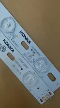 40 pces para konka led backlight strip para led39e330ce led40f3300dc 35016696 35016697 kj390b30 alumínio