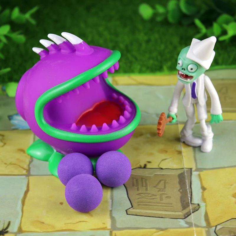 [New] 28styles New Game PVZ Plants vs Zombies Peashooter PVC Action Figure Model Toys anime figurine pea sunflower Melon 10CM