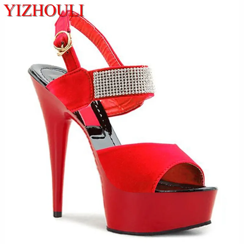 

15cm Open toe shoe women's sandals summer gladiator platform thin heel high-heeled shoes women's shoes