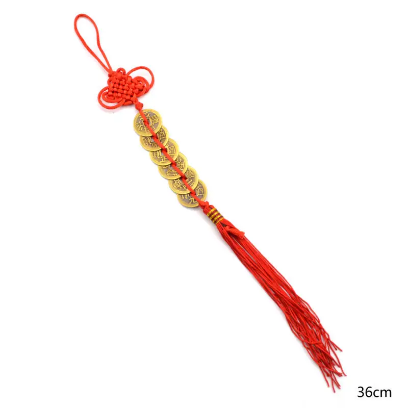 Red Chinese knot FENG SHUI Set Of 6 Lucky Charm Ancient I CHING Coins Prosperity Protection Good Fortune Home Car Decor Red Chinese knot FENG SHUI Set Of 6 Lucky Charm Ancient I CHING Coins Prosperity Protection Good Fortune Home Car Decor
