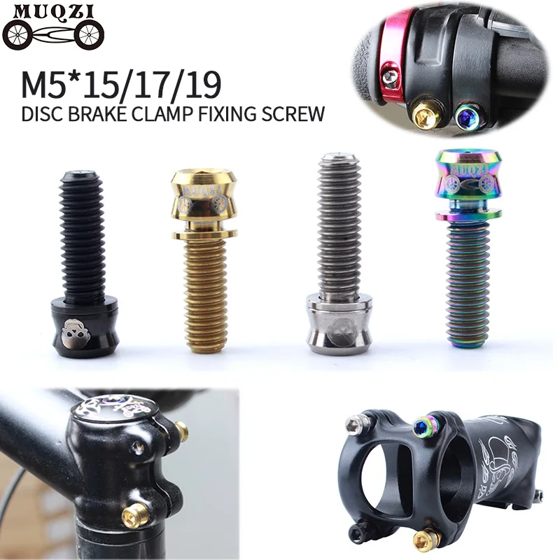 4PCS Bicycle Bike Stem Screws Bolts M5*15*17*19 M6*17*19 Cycling