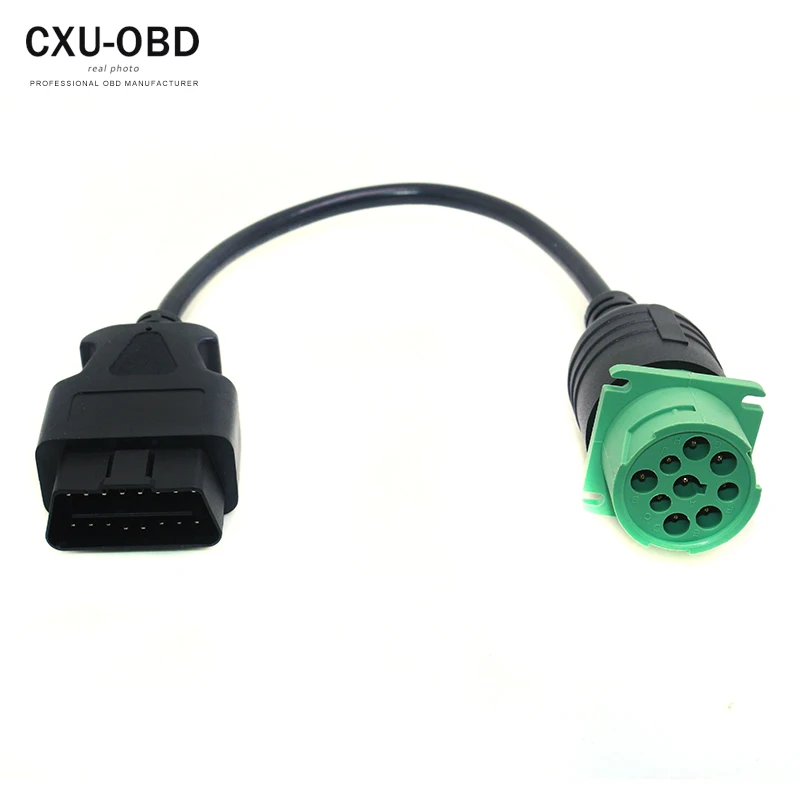 OBD2 OBDII 16 Pin для тяжелых грузовиков J1939 Deutsch 9 Pin Универсальный кабель преобразования