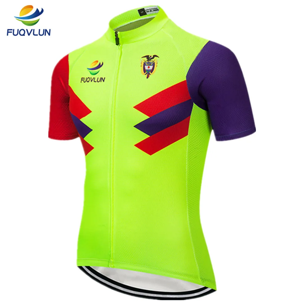 2018 FUQVLUN Breathable Cycling Jersey MTB Bike Clothes Racing Bicycle