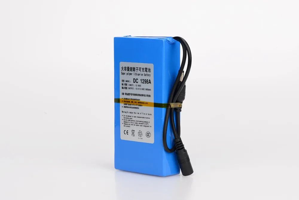 

MasterFire 10set/lot DC 12V 9800MAH High Capacity Rechargeable Battery Lithium Batteries Pack For Camera Accmulators DC 1298A