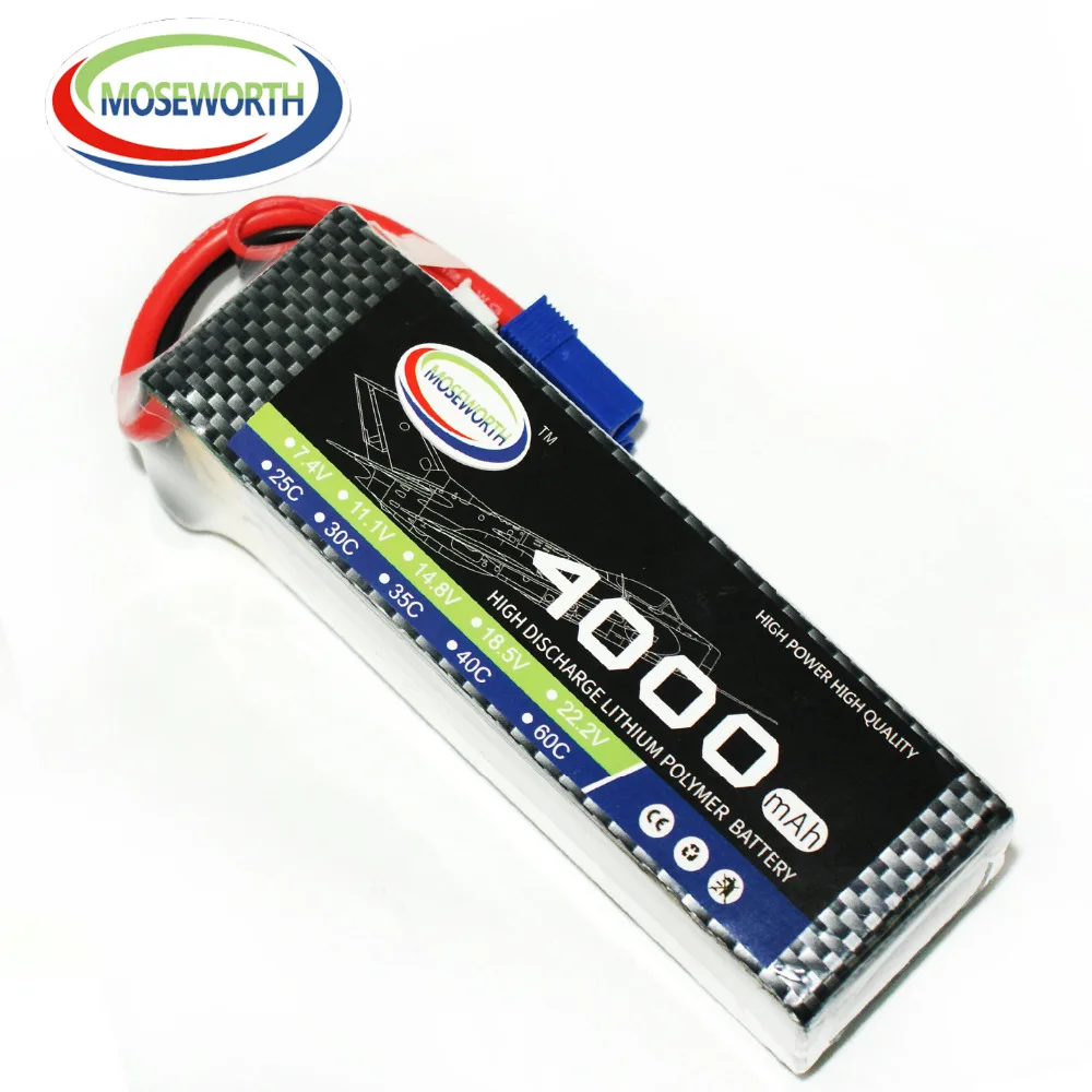 Батарея Lipo 6S 22,2 V 4000mAh 35C для радиоуправляемого дрона самолета автомобиля лодки самолета квадрокоптера вертолета игрушки дистанционного управления Lipo батарея