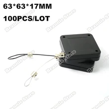 100 шт./лот дисплей защитный кабель для цифровой розничной торговли выдвижной Анти-потери вытяжной шкаф со стальной проволокой 63 см* 63 см* 17