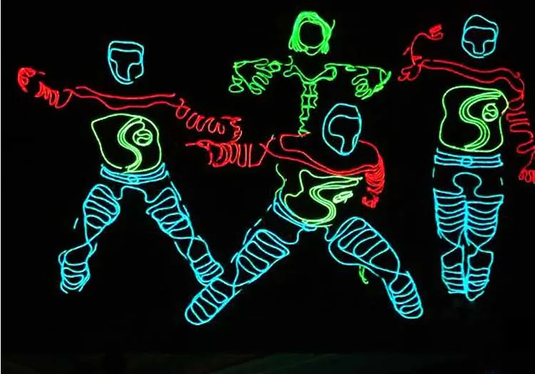 Флуоресцентная одежда лазерное танцевальное шоу холодный свет костюм