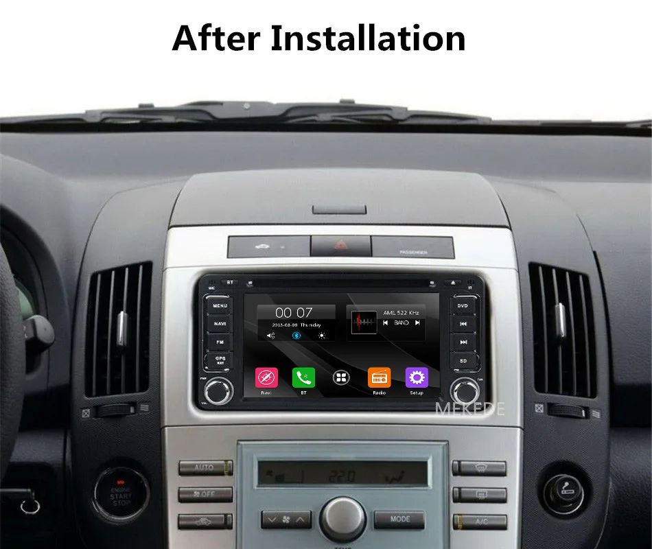 Sale 2din Car Radio DVD gps navigation Player for Toyota Hilux VIOS Camry Corolla Prado RAV4 Prado car Audio Stereo with RDS BT SWC 9