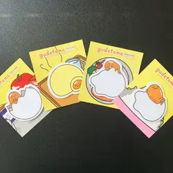 4X Kawaii милые Gudetama Adhensive Sticky заметки бумага для заметок декоративные канцелярские школьные канцелярские поставки детский подарок