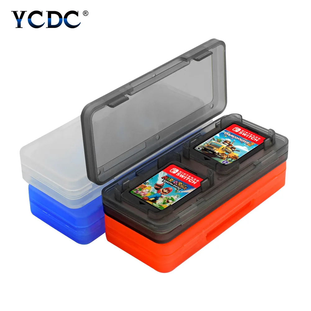 

4-in-1 Game Memory Card Storage Case Box 7.5x3.3x1.3cm For Nintendo Switch Storage Box Protector Case Waterproof Anti-shock