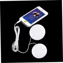 1 шт двойной 3,5 мм динамик музыкальная подушка для MP3/MP4 музыкальный плеер vw6 Громкоговоритель Белый высокой точности(бытовой