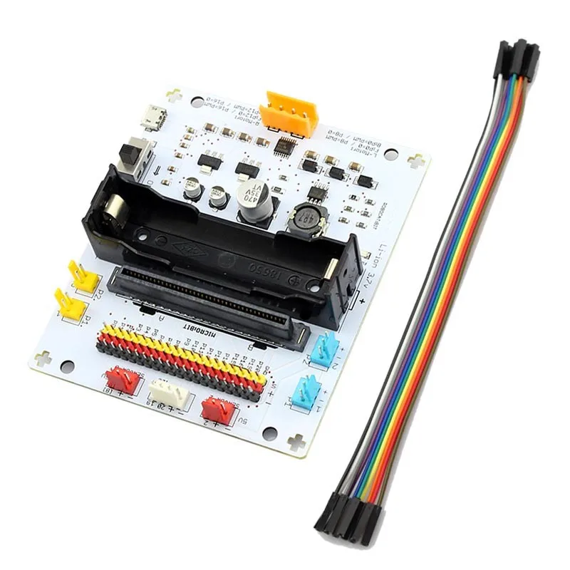 

Elecrow Pinout Motor/ Servor Shield for BBC Micro: bit Expansion Board Micro-controller Computer Learn Programming for Kids