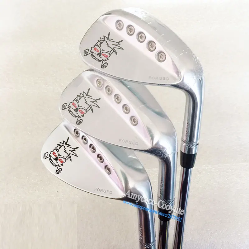 New Golf clubs Cooyute skulls FORGED Golf Wedges 52.56.58 degree 3Pcs Right Handed clubs Wedges Steel Golf shaft Free shipping New Golf clubs Cooyute skulls FORGED Golf Wedges 52.56.58 degree 3Pcs Right Handed clubs Wedges Steel Golf shaft Free shipping