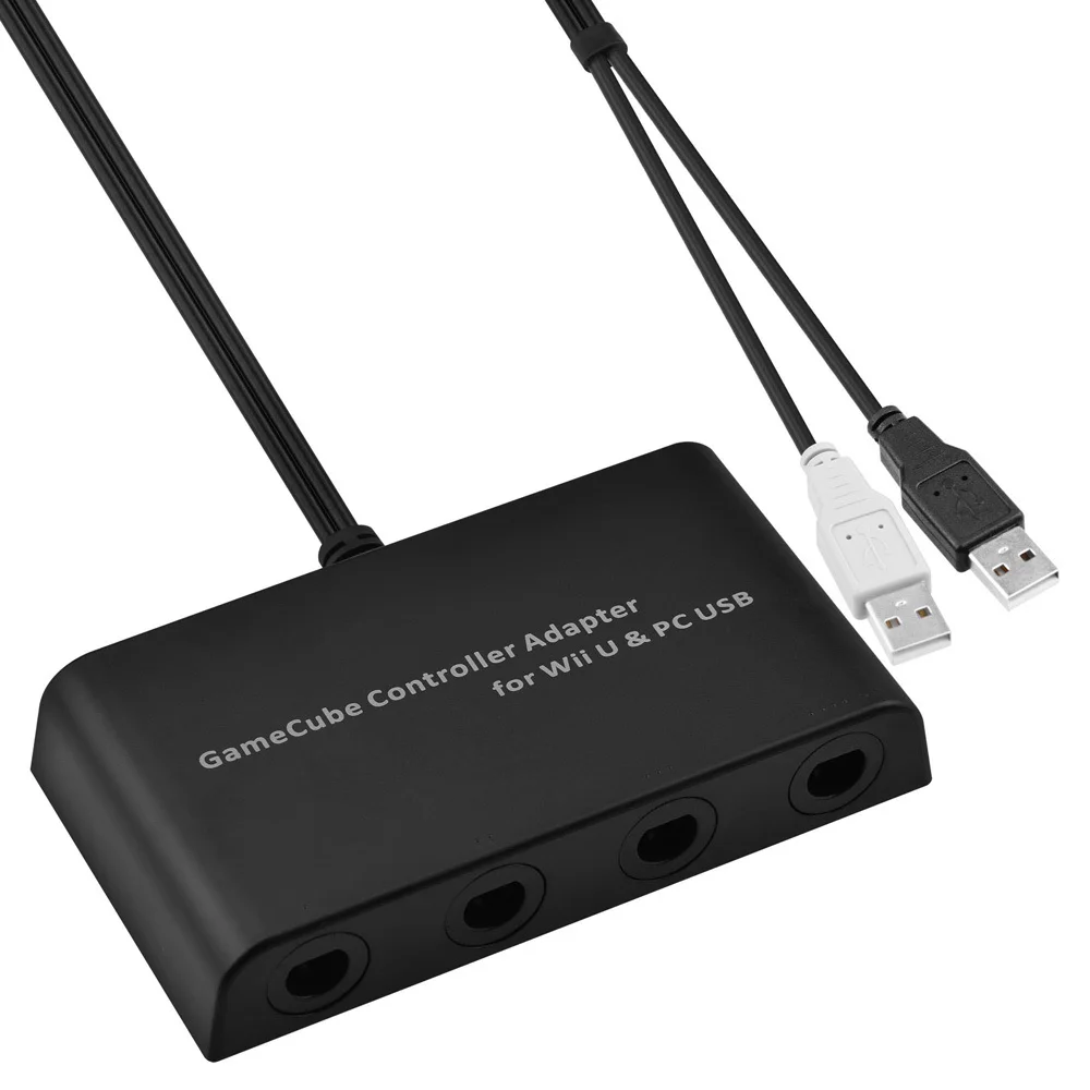 Новый Mayflash 4 Порты для контроллеры Gamecube адаптер Wii u Системы армированный чехол