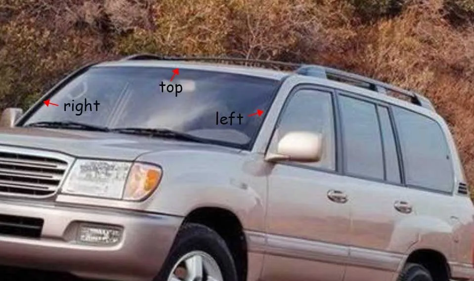 Для Land Cruiser 4500 4700 LC100 LX470 Переднее стекло полосы Бусины давление ОТДЕЛКА