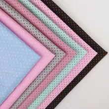 Саржевая мини-ткань в горошек, хлопок, пэчворк, 40*50 см, стеганая ткань, жир, четверть, набор, сделай сам, швейная текстильная ткань