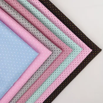 

Twill Mini Dot Printed 100% cotton patchwork 40*50cm quilting fabric fat quarter bundle set Diy Sewing Textile Cloth Free Ship