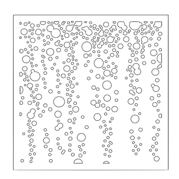 

Bubble Plastic Stencils for DIY Scrapbooking Photo Album Decorative Embossing Cards Making Craft Plastic Template Drawing Sheet
