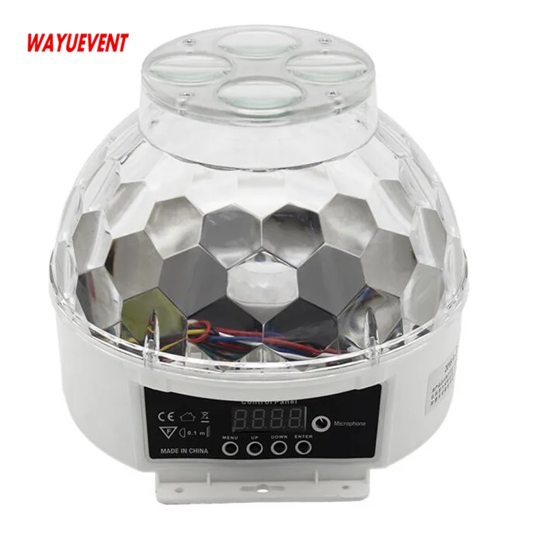 

Crystal Magic Ball Led Stage Lamp 7 Sound Control Modes 8 Colors 30W Stage Lighting Disco Laser Light Party Lights Lumiere Laser