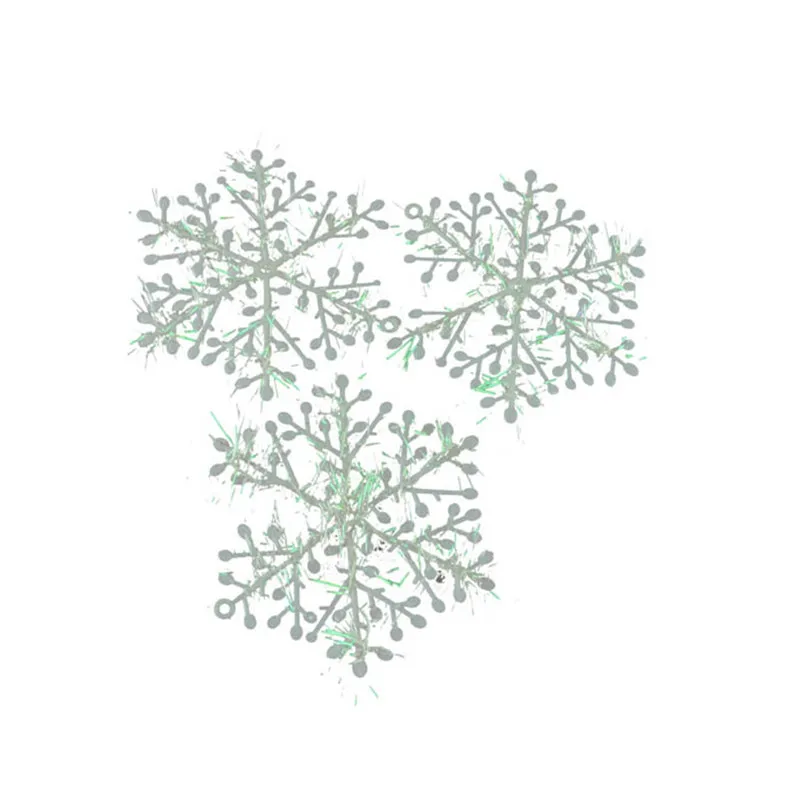 Квалифицированные Dropship 11 см 3 шт. Рождество дерево Украшения xmas снежинка Xmas Tree Висячие украшения d36se6