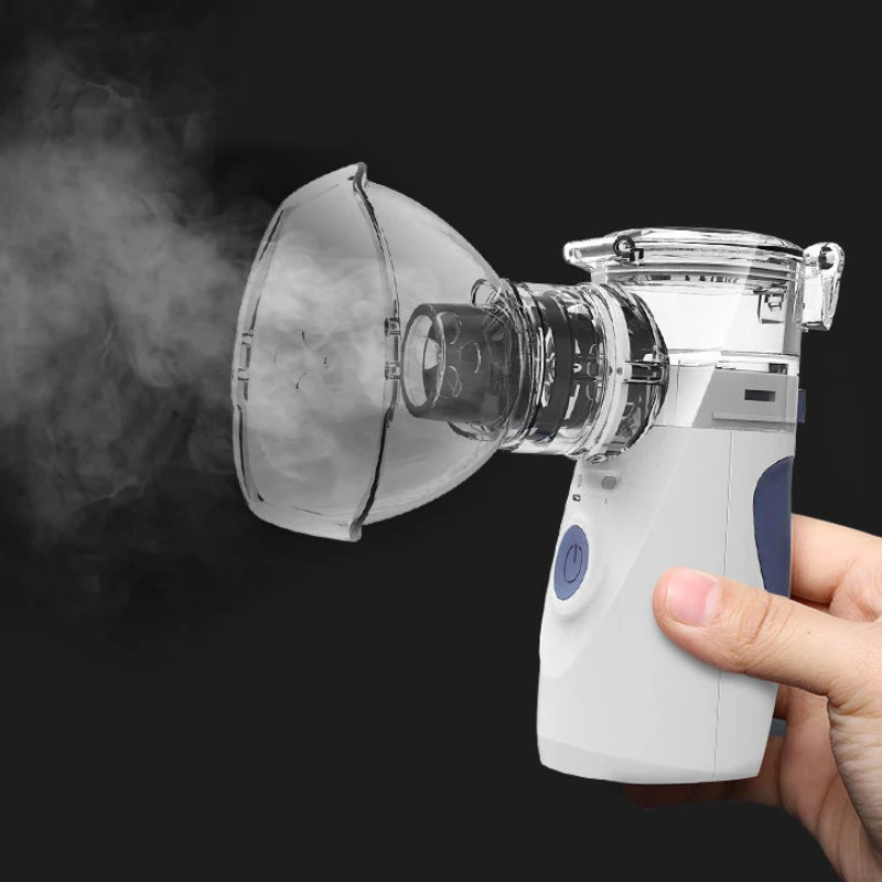 

Mini Portable Automatic Nebulizer Handheld Ultrasoni Mute Inhaler Child Adult Rechargeable Nebulizer Household Medical Equipment