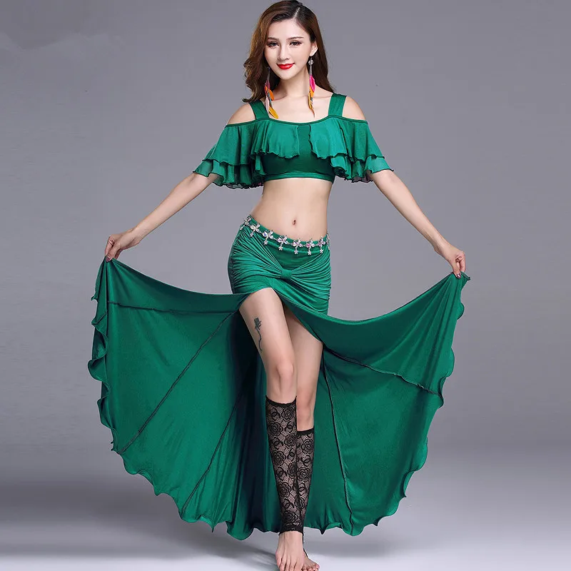 The younger sister of colorful belly dance costumes leotard 2017 new