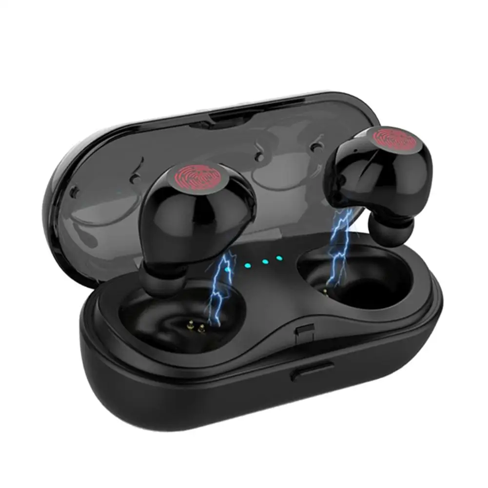 HBQ-Q18 Waterproof Bluetooth Earphone Touchable True Wireless Stereo Earbuds Black White Red Colorful Headset With Charging Box |